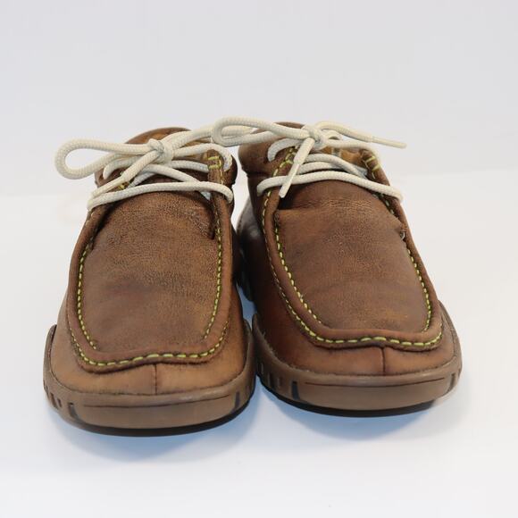 Ferrini Rogue Leather Moc Toe Shoes Brown Women’s 6.5B - Picture 3 of 6